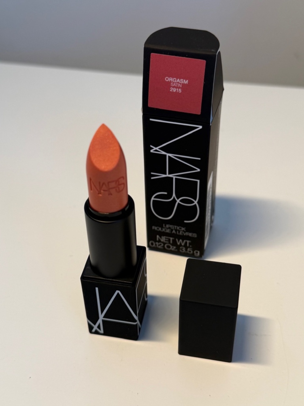NEW RARE Nars Lipstick Rouge in ORGASM 3.4g HTF